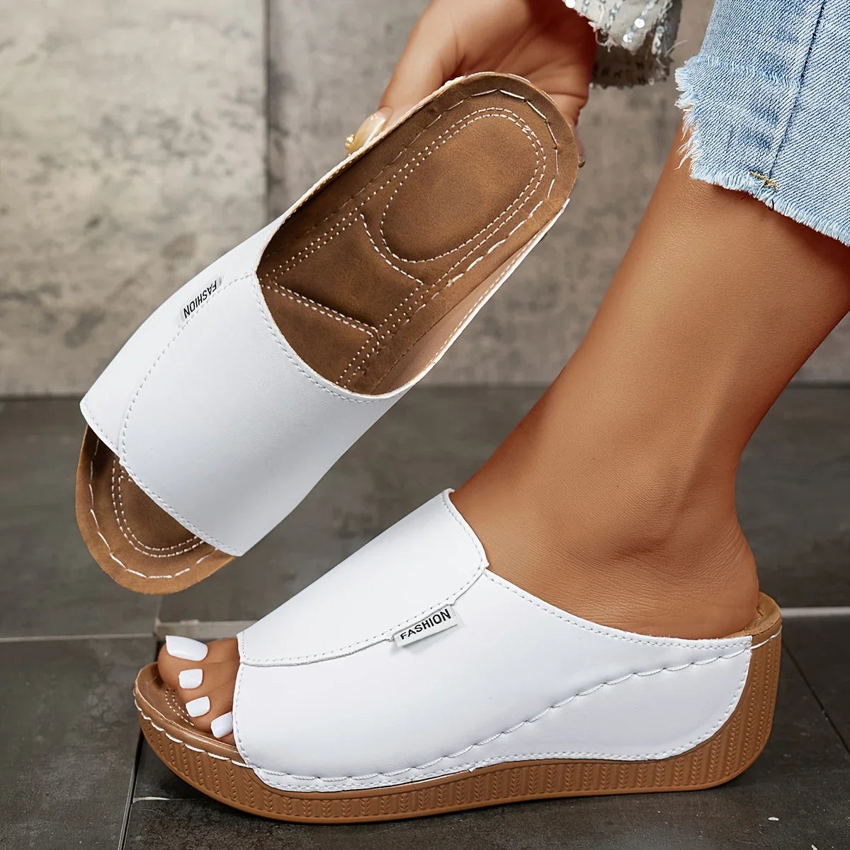 COLAC™ OPEN TOE PLATFORM ORTHOPEDIC SANDALS